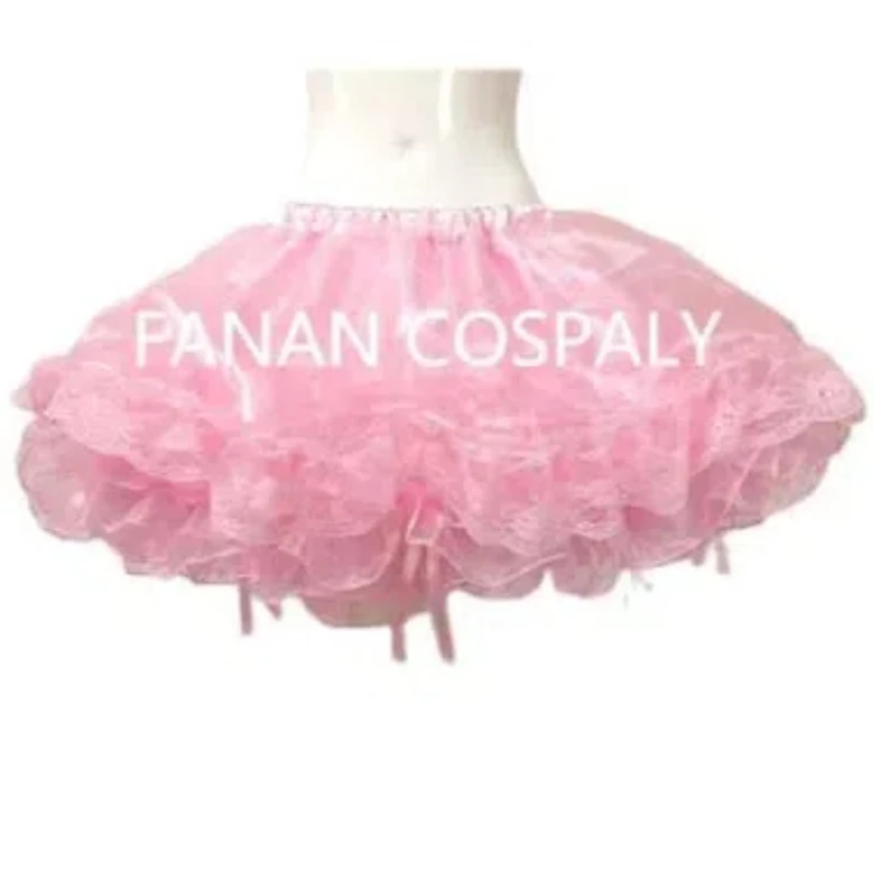 Multi Color Adult Giant Baby Sexy Girl Pink Thin Layered Organza Girly Dress Lining Japanese Maid Role-playing Customization