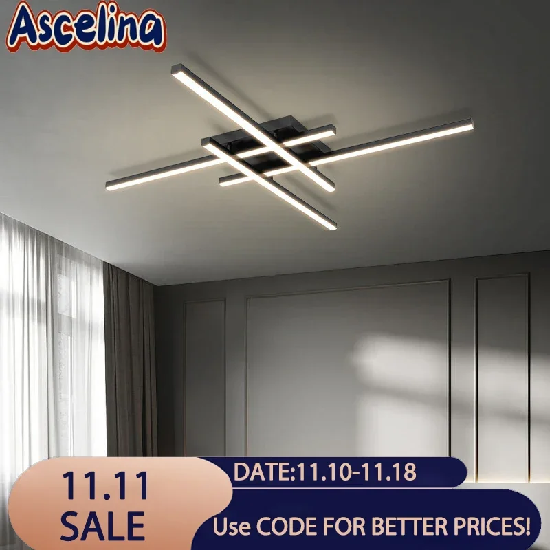 Modern LED Ceiling Light Minimalist Strip 30/40/50cm Aluminum Lamps For Bedroom Living Room Study Indoor Illumination Fixtures