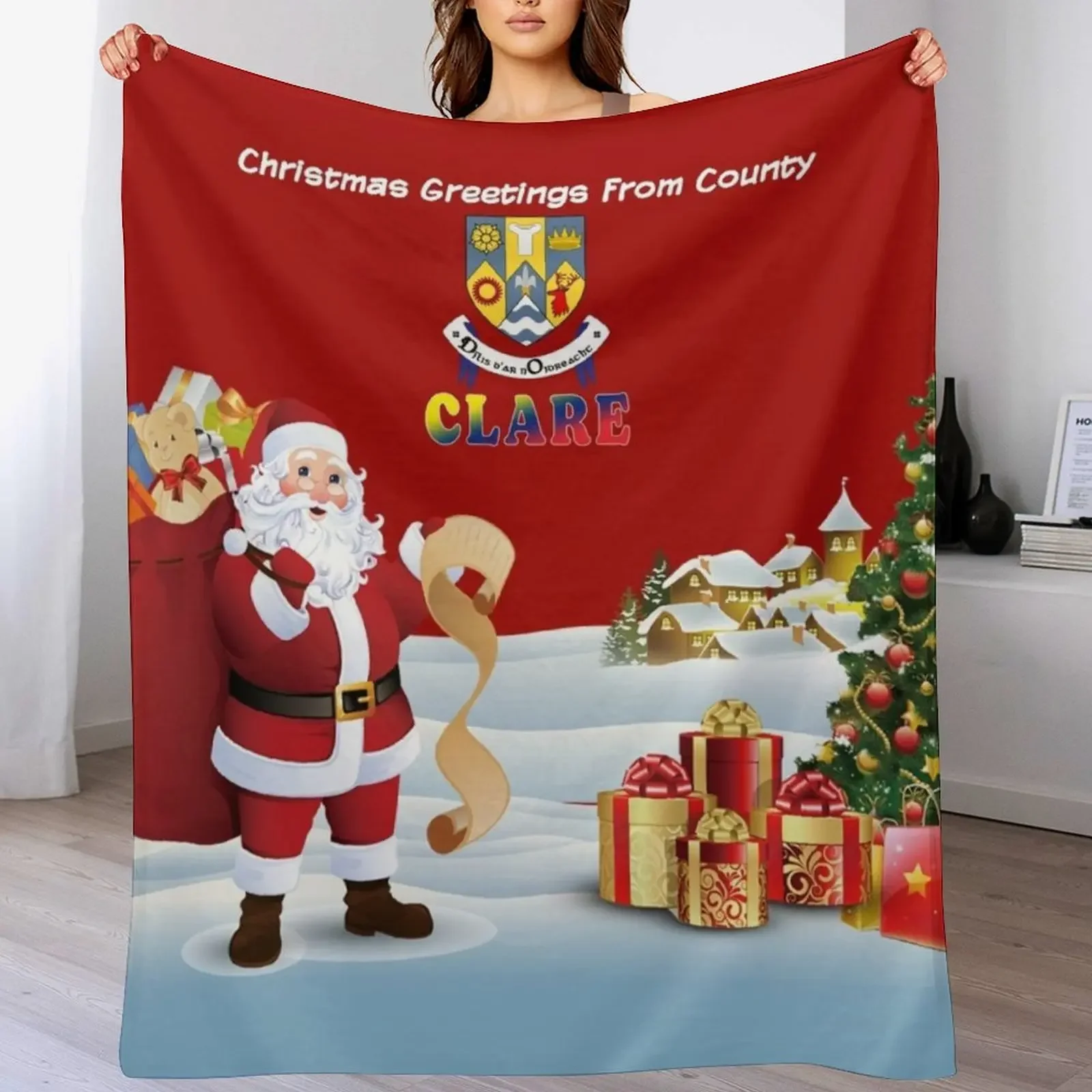 

COUNTY CLARE Throw Blanket Wrinkle Resistant Lightweight Blanket
