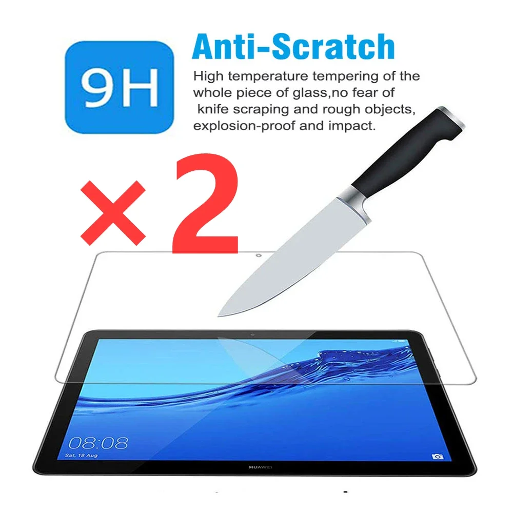 2pcs Tempered Glass Huawei for MediaPad T3 10 9.6 Inch Full Screen Protector 9h Tablet Protective Film for MediaPad M5 T3 10 9.6