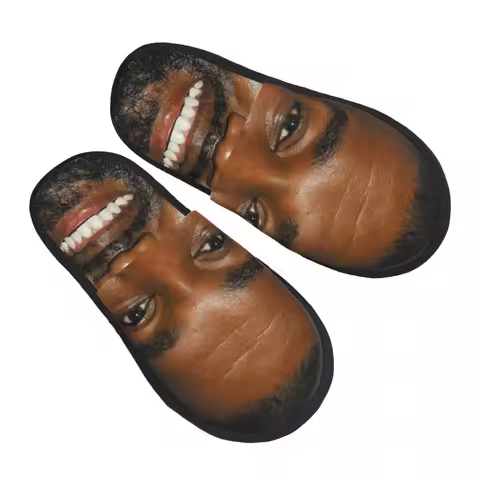 Funny Kanye West Meme Guest Slippers for Bathroom Women Custom Print Rapper Music Producer House Slipper