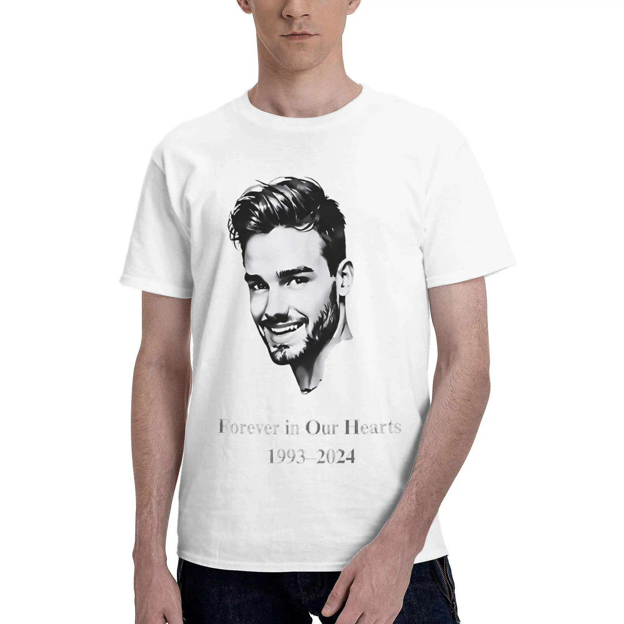 Liam Payne Memorial Tribute Accessories Unisex T Shirts Cotton Tee Print  T-shirt Clothes