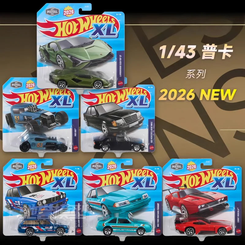 

Предпродажа Hot Wheels 1:43 XL New Nouveau Nuevo-Novo 2026 Serise Литая под давлением модель игрушечного автомобиля Коллекция автомобилей Модель-сюрприз Игрушки