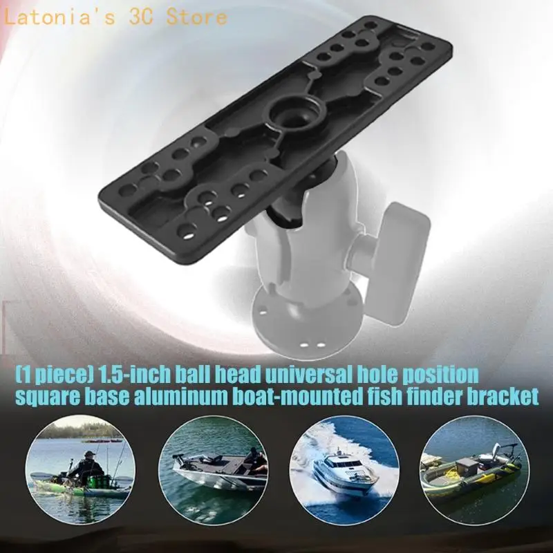 Universelle 1,5-Zoll-Aluminium-Fischfinderhalterungen mit Kugelmontage für Marine-GPS-Geräte und Sonargeräte – Detail 3