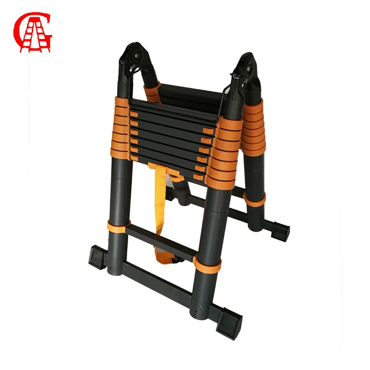 Factory Production 5 M New Style Aluminum Folding Extending Telescopic Ladder