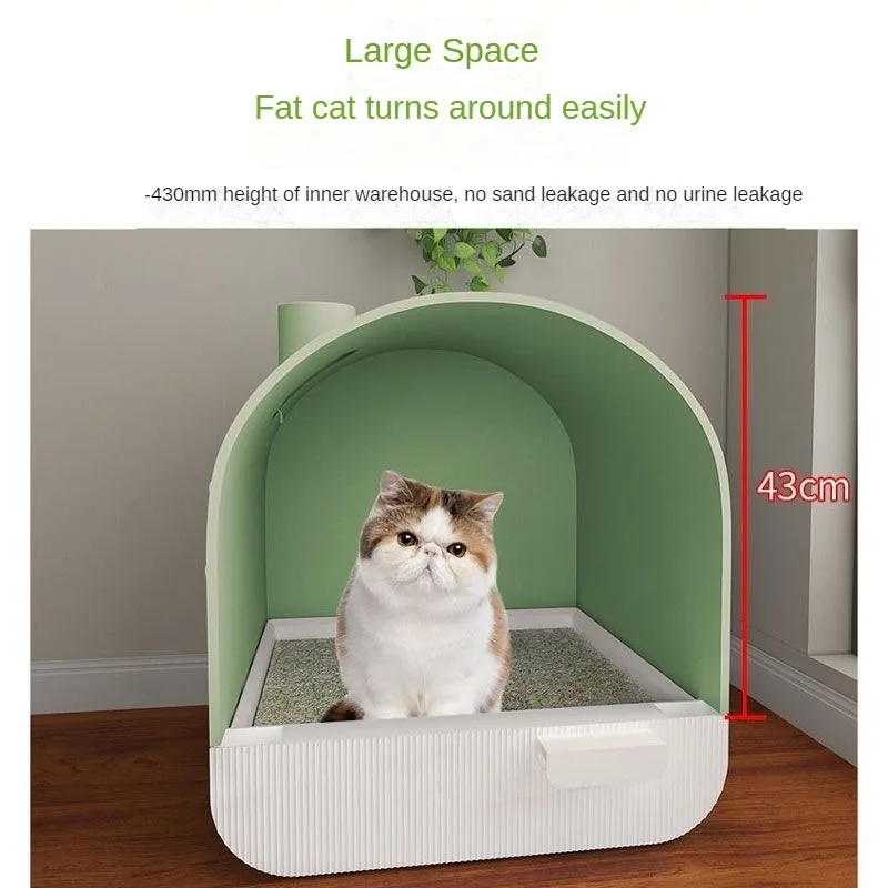 Cat Litter Box Fully Enclosed Oversized Deodorant Product Cat Toilet Drawer Type Cat Litter Box Bamboo Charcoal Deodorant Bag