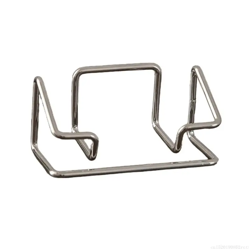 D5BB High Capacity Metal Business Card Stand For Office Desk Organization Easy to Access Card Organiser Hold 70 Sheets