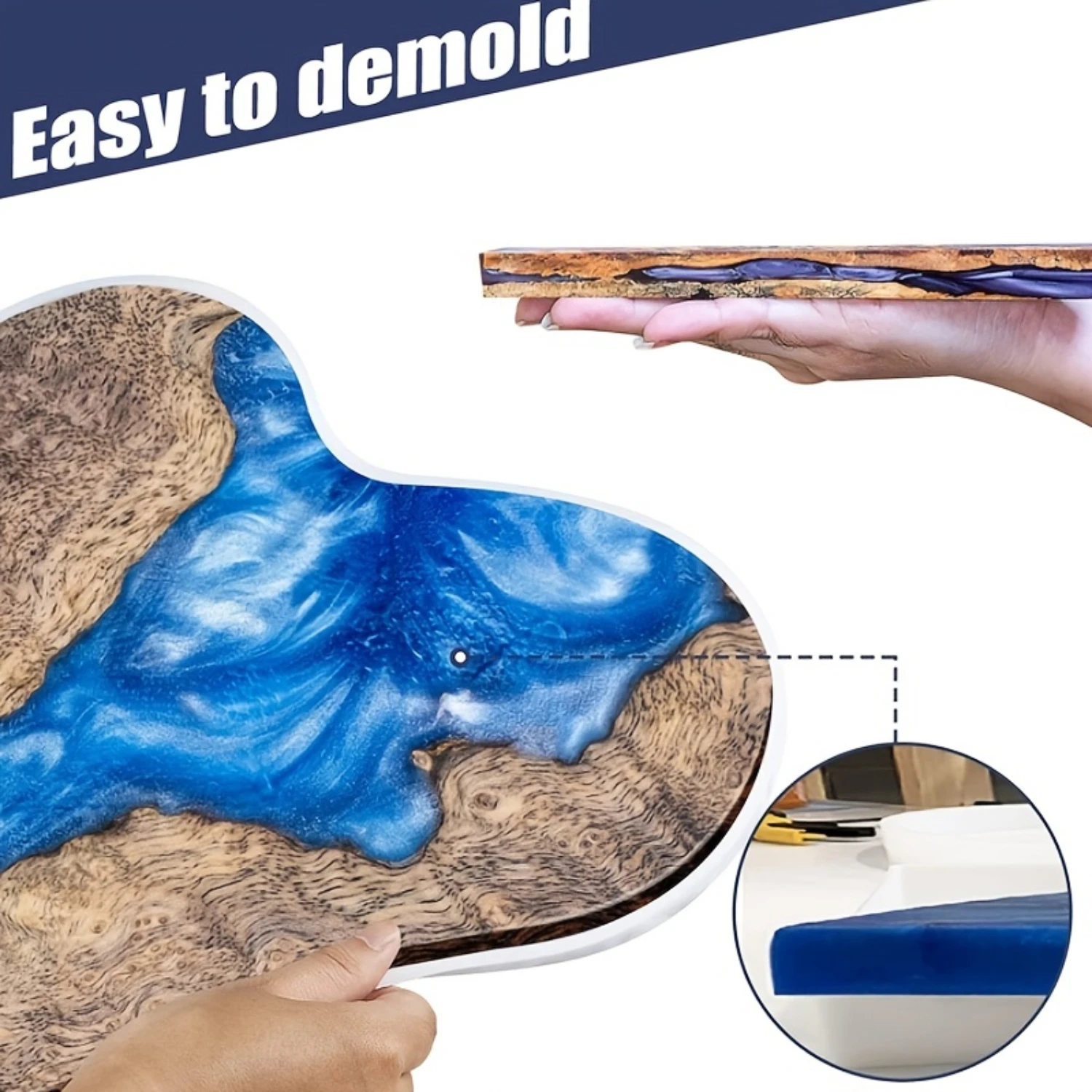 Durable Silicone Irregular Pendulum Decor Mold - Create Magical River Table Ornaments - Perfect for DIY Craft Enthusiasts!