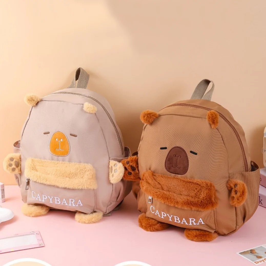 Cartoon Cute Otter Backpack Student Outdoor Casual Storage Shoulder Bag Ideal for School And Leisure Activities