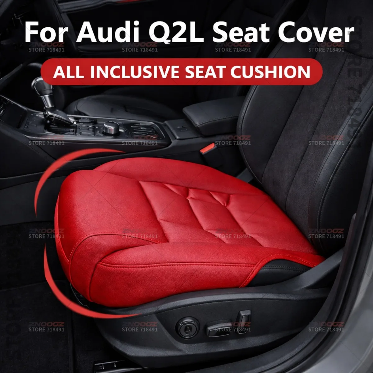 

Подушка-удлинитель для поддержки ног в сиденье автомобиля Audi Q2L, накладка на сиденье из пены с эффектом памяти, аксессуары для интерьера