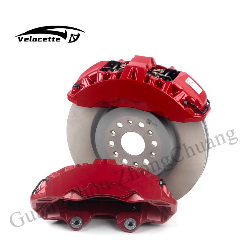 Kit de pinza de freno grande delantero, sistema de freno automotriz de 6 pistones, 390mm, para Cadillac XT5 XT6 CT4, usado para ruedas de 19 pulgadas, Toyota