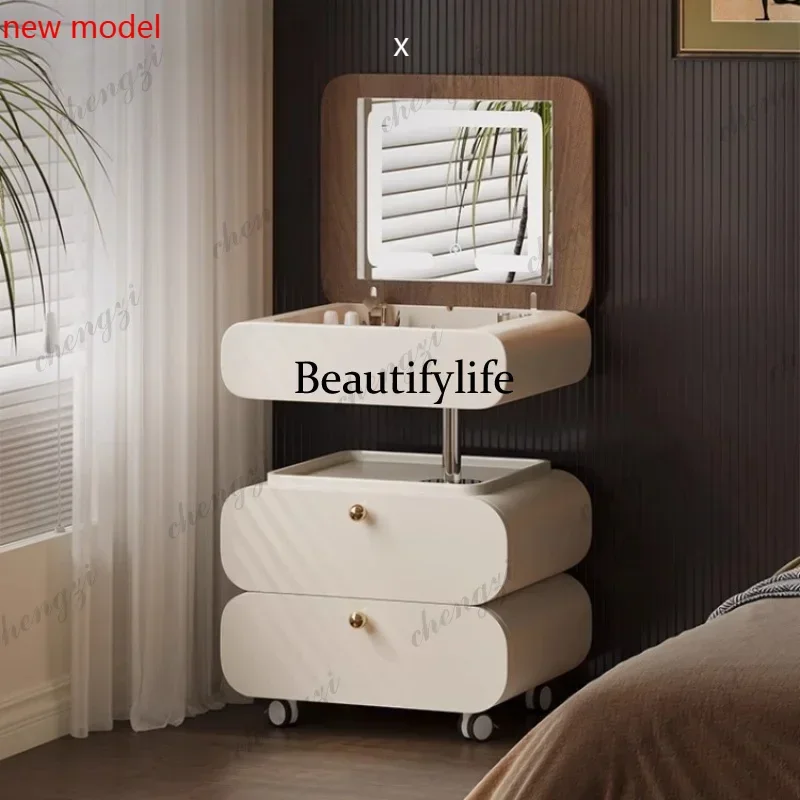 N138Mobile Modern Dressing Table Wood Cute Mobile Fashion Dressing Table Drawers Comfortable Mueble Dormitorio Home FurnituresF1