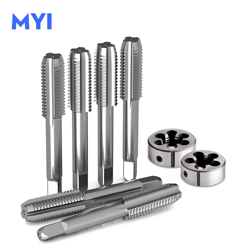 

1Set M27 x 1mm 1.5mm 2mm 3mm Metric HSS Right Hand Tap and Die Threading For Tool Machining