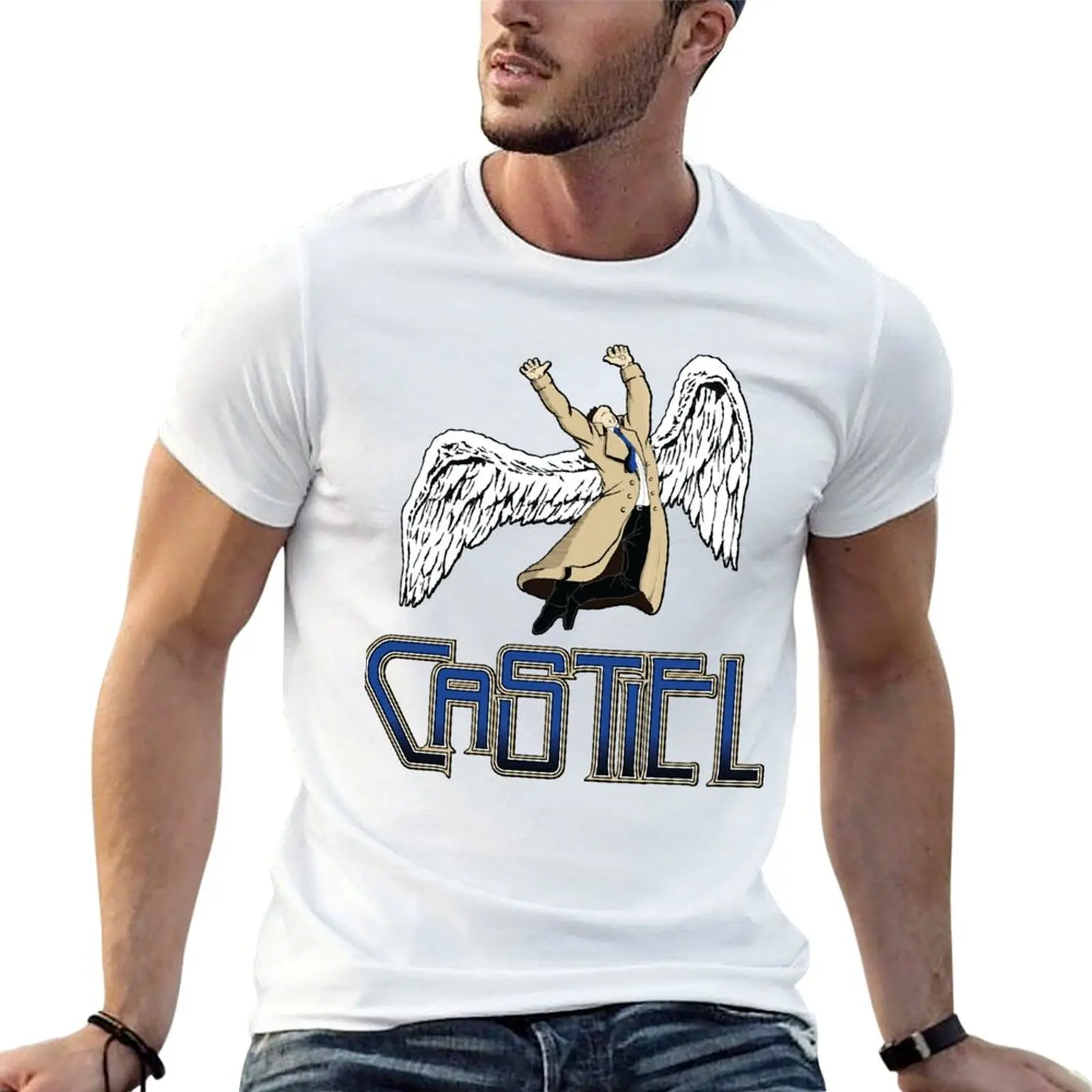

Funny Gifts For Castiel Gift For Fans T-Shirt funny t shirts dark humor t shirts designer T-Shirt