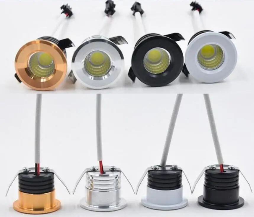 LED Mini Downlight Recessed 3W COB Ceiling Light AC85-265V For Ceiling Cabinet Display Loft Decoration