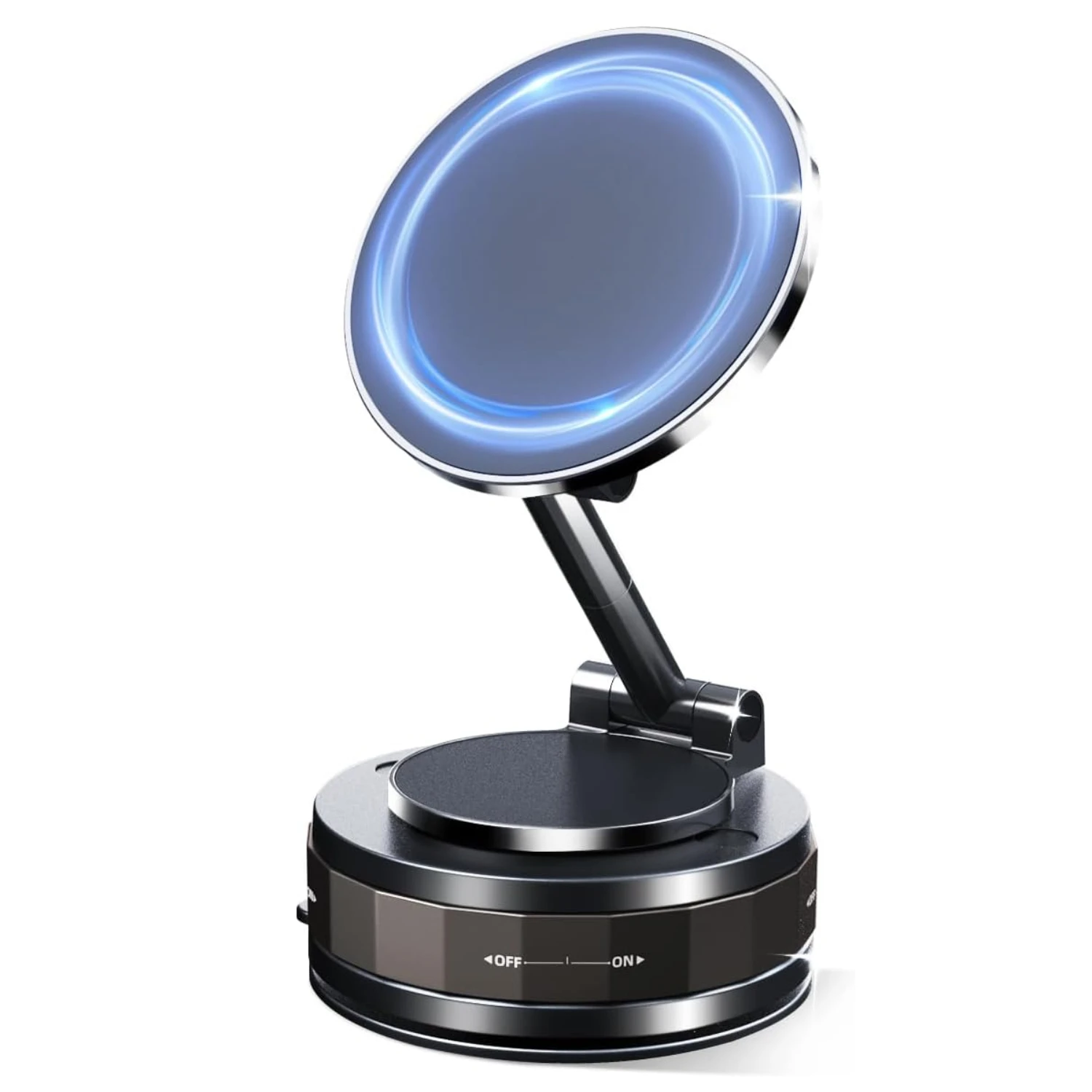 

Vacuum Magnetic Car Phone Holder for Magsafe 360° Adjustable Mount [90+LBS Suction & 2500gf Magnetic] Cell Phone Holders