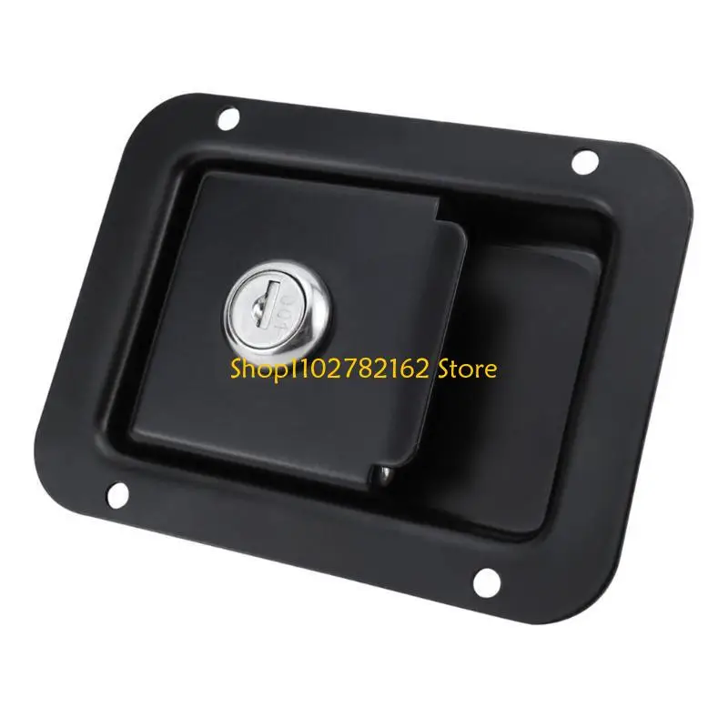 547B قفل الباب المعدني مقبض الدخول المزالج قفل استبدال قفل مقطورة مقاوم للماء قابل للتعديل للمقطورة والمعدات الخارجية #4