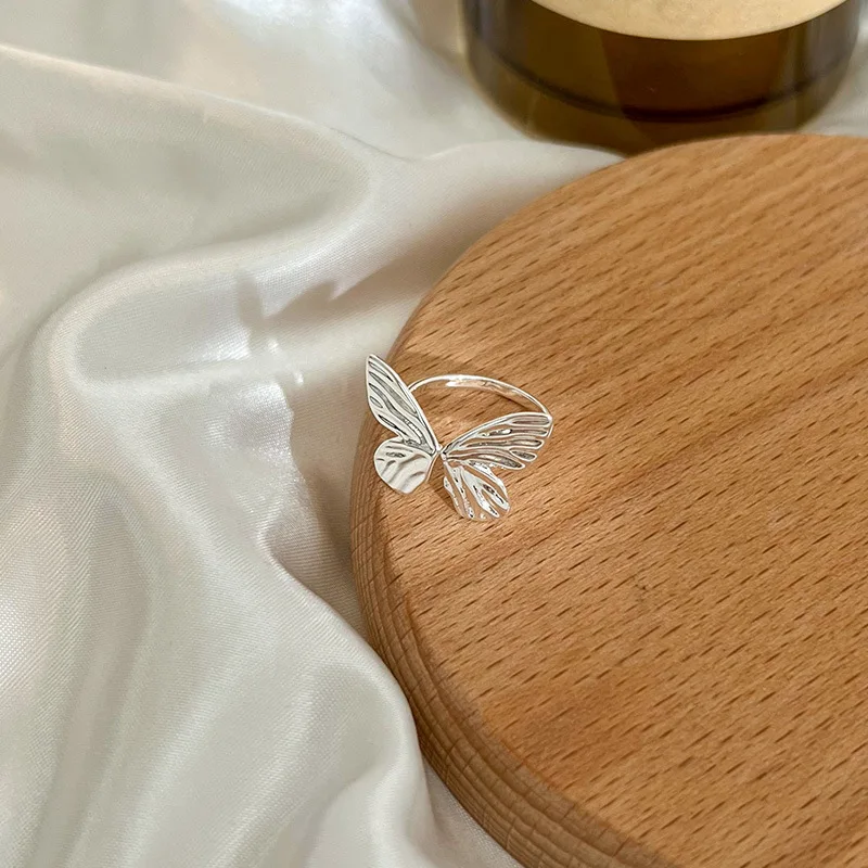 Women's 925 Sterling Silver Butterfly Open Ring