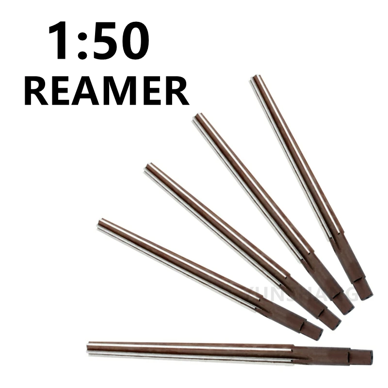 1:50 Conical Reamer Hand Reamer CNC Tools D3mm-D30mm Extended 100L/280L Milling Cutter