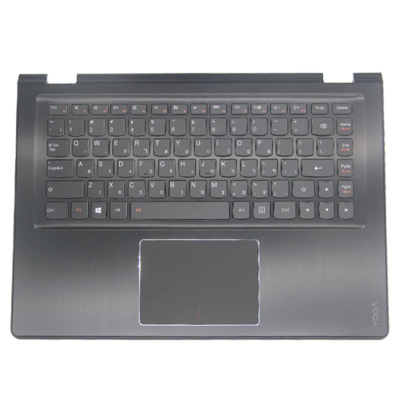 

New Original For Lenovo Yoga 3-14 3-1470 YOGA 700-14ISK Palmrest Upper Case Hebrew Keyboard Bezel Cover 5CB0K61125