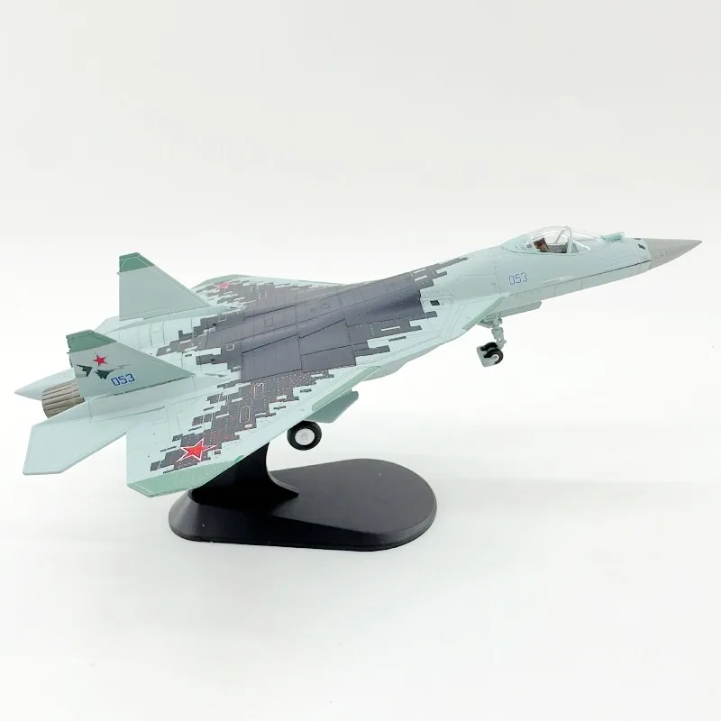 Cool Stuff Toy Car Funny Gift-Hot 1:100 Scale Alloy Russian SU57 Aircraft Model,Military Model,Collection Ornament,Toys for Kids