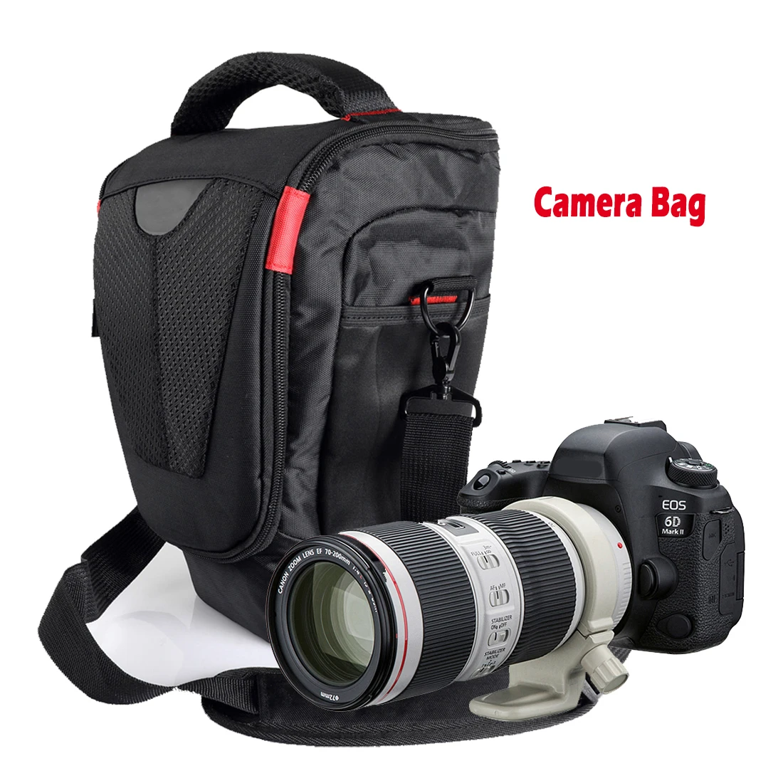 portable Camera Bag Case pouch For Canon EOS 5D4 5DIV 5D III 5DSR 5DII 6D Markii 6D2 7D with 70-200mm 70-300 lens shoulder bag