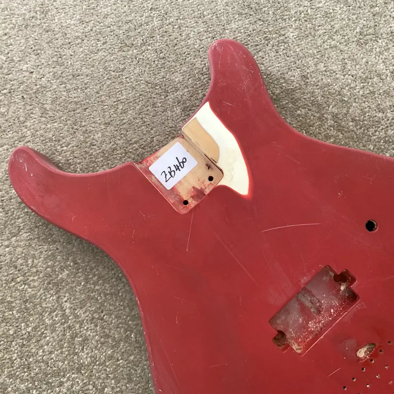 EB460 Red Color Electric Guitar Body Humbucker Pickups  Bolt-on  For DIY Replacement String Through