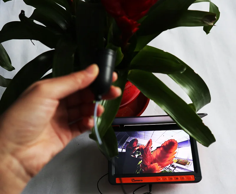 HD-7050F nueva llegada Ultra HD 20m 30m 50m totalmente impermeable visión nocturna brillo a todo Color cámara subacuática buscador de pesca