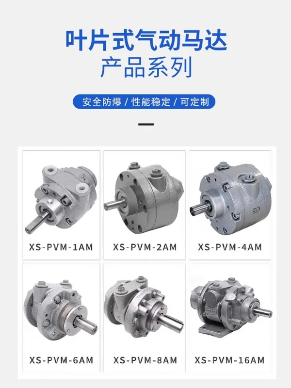 Xinshan XS-6AM blade type pneumatic motor with high-power explosion-proof forward and reverse speed regulation and reducer