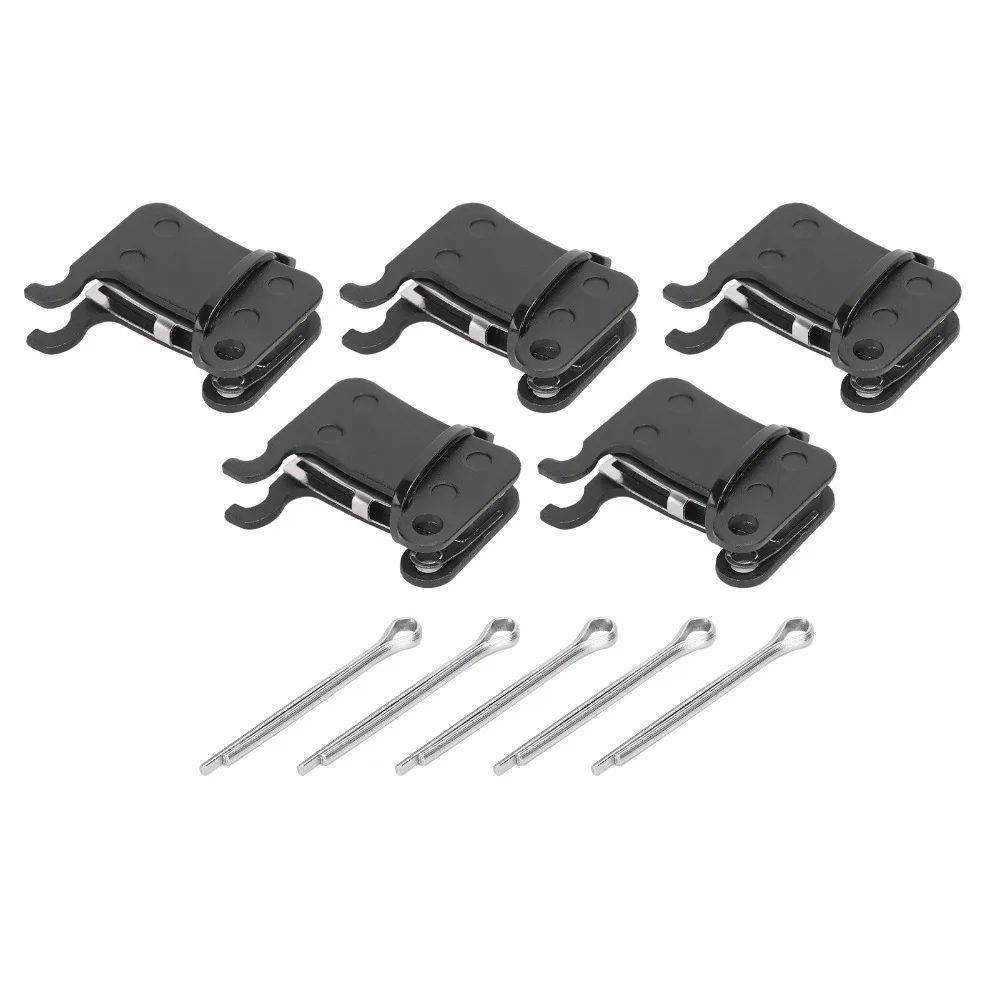 

5 Sets Resin Semi-Metal Disc Brake Pads Lightweight Black Brake Pad Set Quiet Braking Easy To Install Bicycle Brake Pads