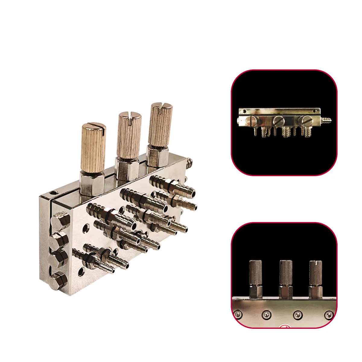 High Quality 3-in-1 Triple Diaphragm Dental Air Water Control Valve Assembly Replacement Parts For Integrated Dental Treatment U