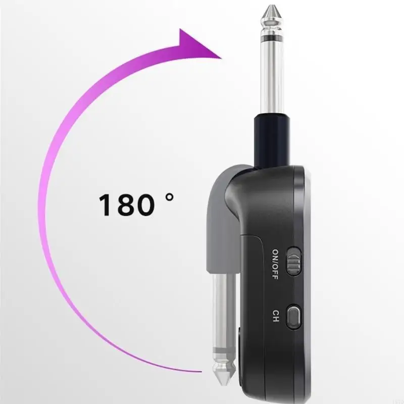 

Rechargeable Wireless Sound System Wireless Receiver for Electric Guitars Offering Sound and Interference Resistance 157D