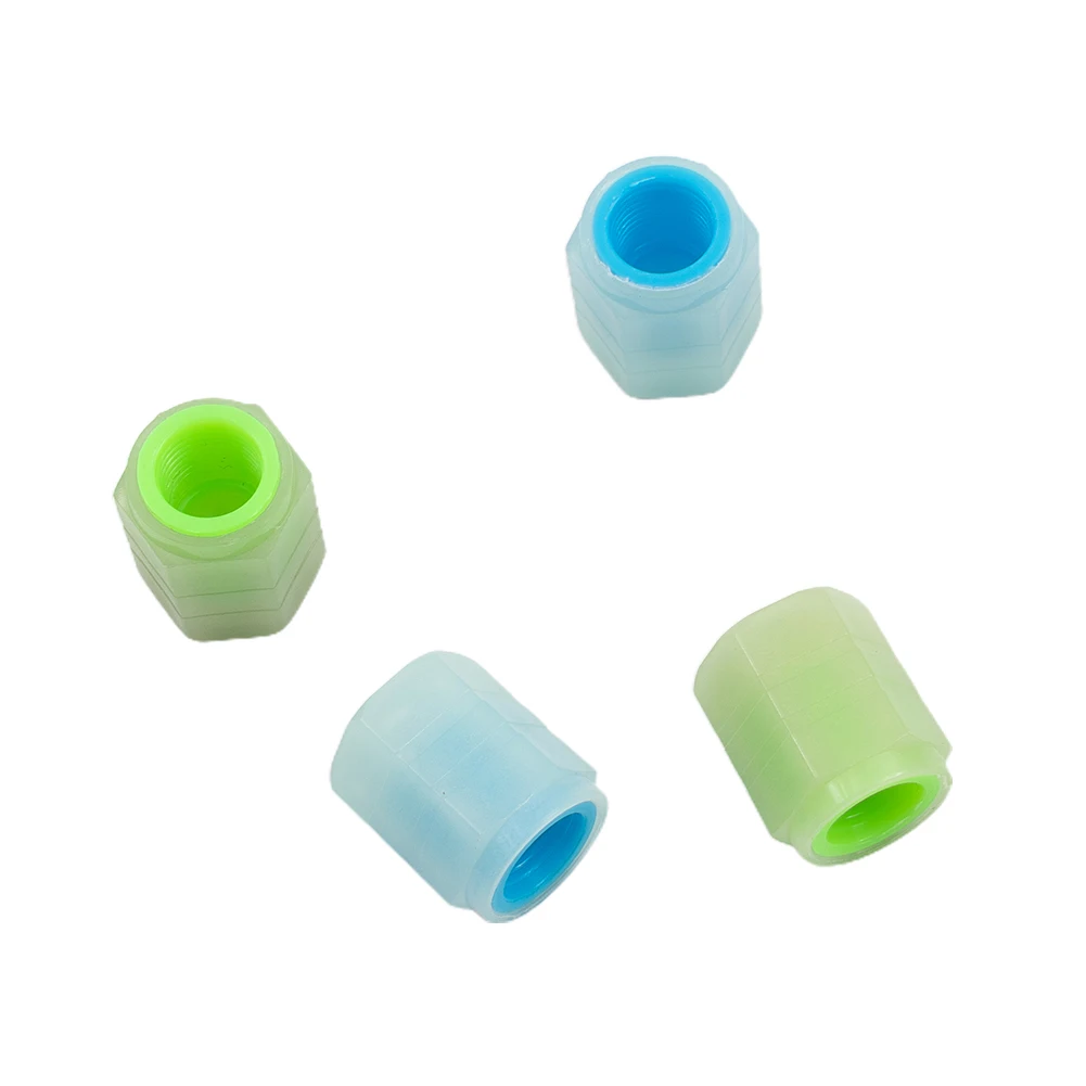 High Quality 2022 New Tire Valve Cap Car Rubber Tyre Rim Stem Cover Luminous Motorcycle Auto Decorative High Quality