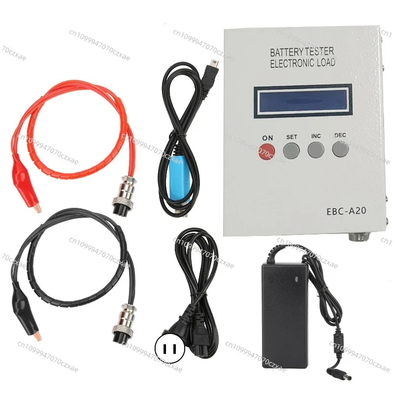 

EBC‑A20 Battery Capacity Tester, ‑Acid Lithium Iron Battery Load Tester 5A Charge 20A Discharge Electronic Load Meter