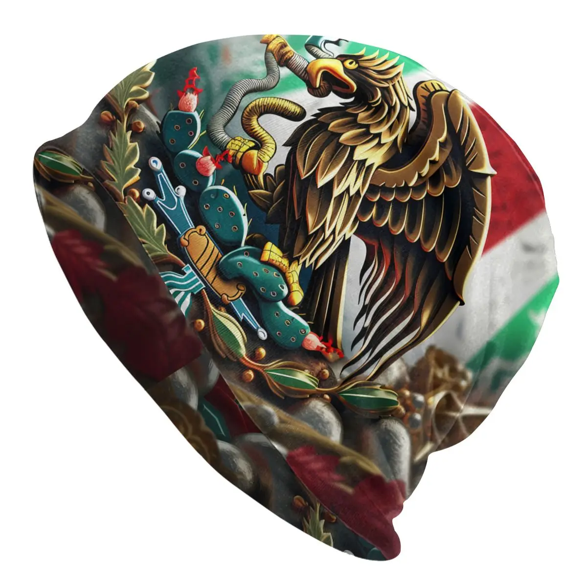 Mexican Flag Eagle Sport Thin Hats Simulation Bonnet Special Skullies Beanies Caps