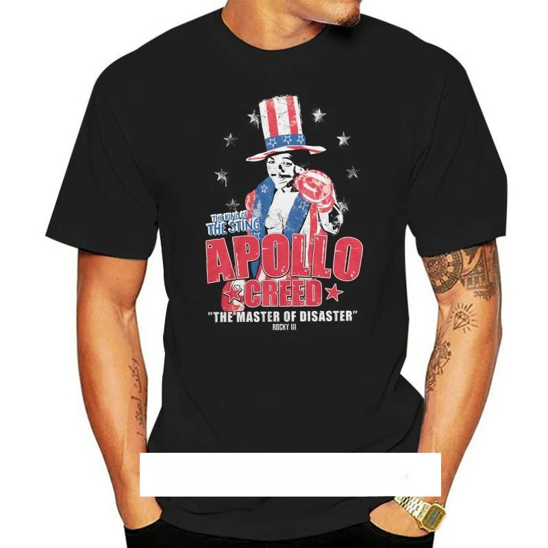 streetwear fashion vintage Summer  Camiseta oficial para hombre,camisa de manga   estampado de Apollo Creed,weatthers