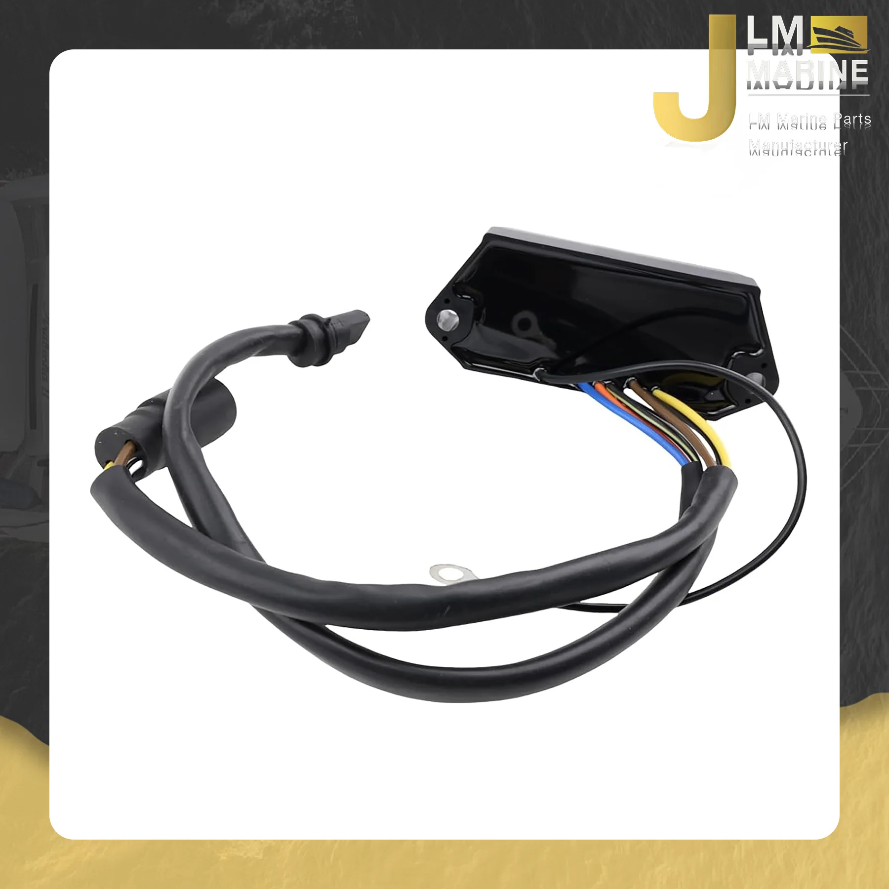 JLM Marine 583380 CDI Ignition Module Fits for Johnson Evinrude 4 To 60 HP Outboard Engines Replaces 583453 581924 18-5758 75400