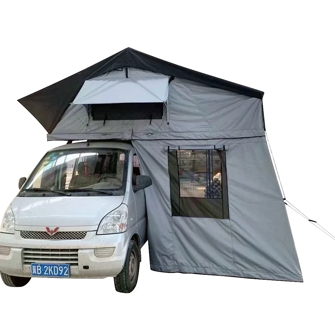 

Hot salesWaterproof 4WD Offroad Car Camping Roof Top Tent from roof tent factory ready to ship with Sun Shelter