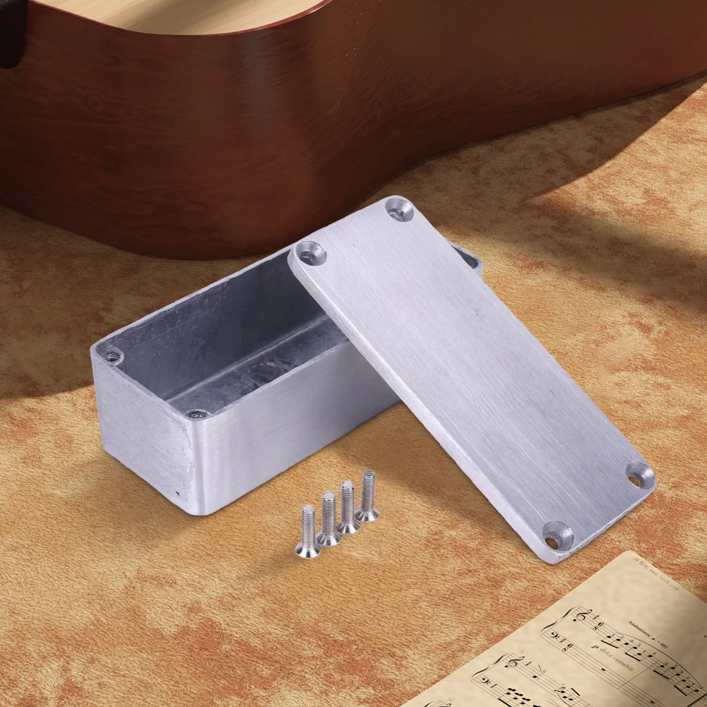 1590A Style Pedal Enclosure with Screws Guitar Effect Pedal Enclosure Die Aluminium Box Enclosures Guitar Accessories view 2