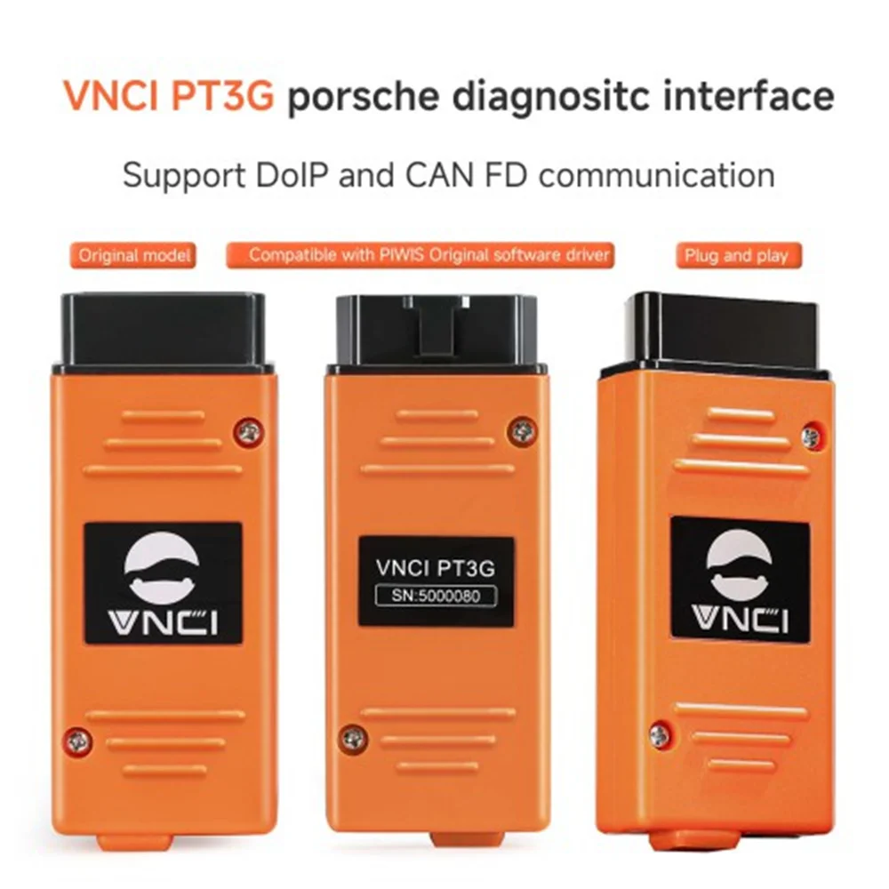 VNCI PT3G for Porsche Diagnostic Scanner Compatible with Original PIWIS Software Drivers Plug and Play