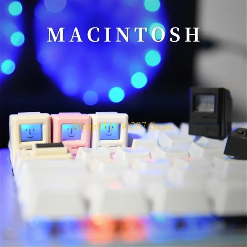 

J1HC Personality Keycap Keyboard Accessories Cartoon Stereo Replacement for Key