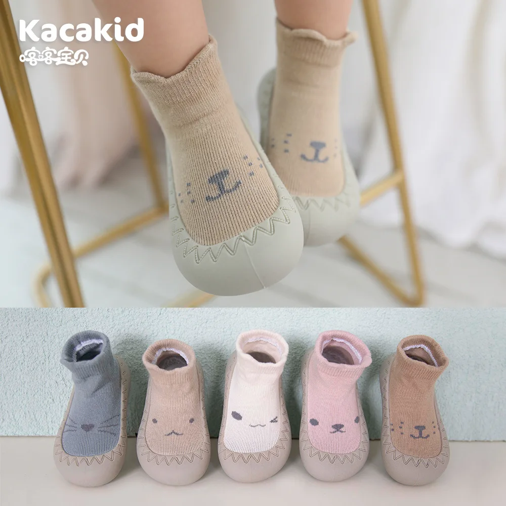 Baby Socks Toddler Shoes Prewalker Infant Floor Socks Bottom Anti-Slip Indoor Crawling Shoes Baby Boy Girl Footwear Sock Shoes