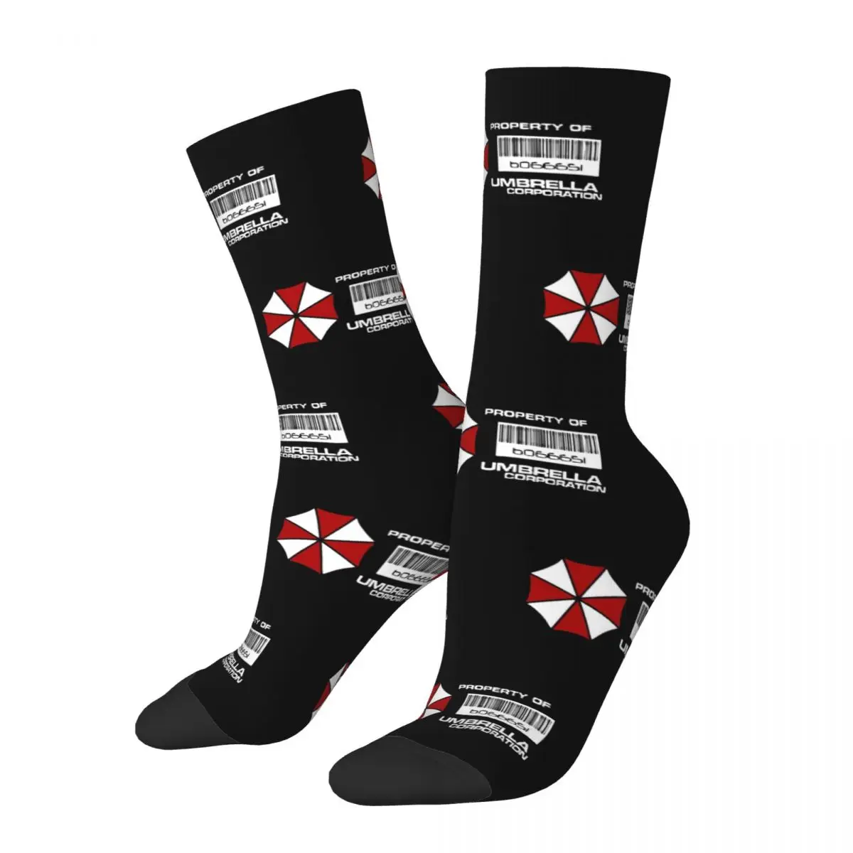 Cool Umbrella Corporation Basketball Socks Polyester Long Socks for Unisex Non-slip