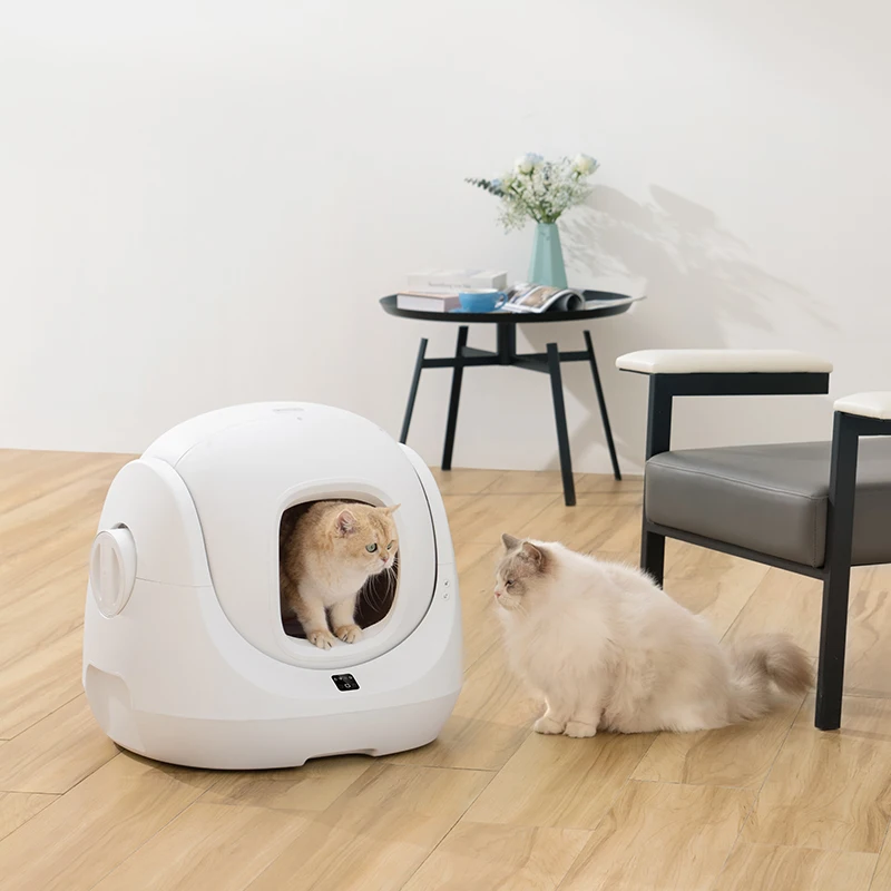 Automatic Cat Litter Basin, Silent Intelligent Cat Toilet, Oversized Sterilization, Odor Removal, Electric Semi Enclosed Product