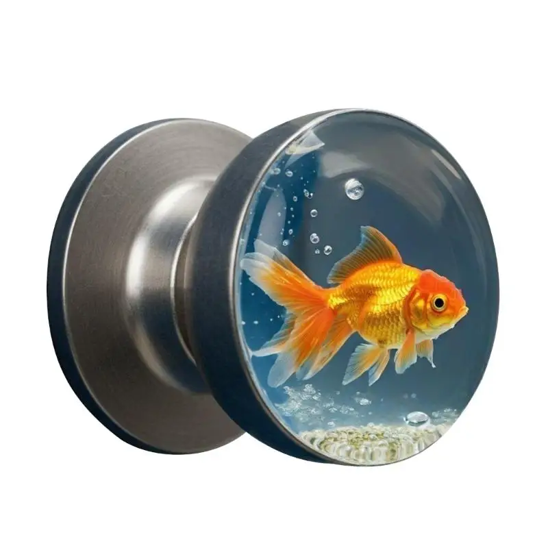 652F Artistics Crystals Resin Door Knob With Florals Designs Nature Inspire Handcraft Bedroom Decoration for Home Improvement