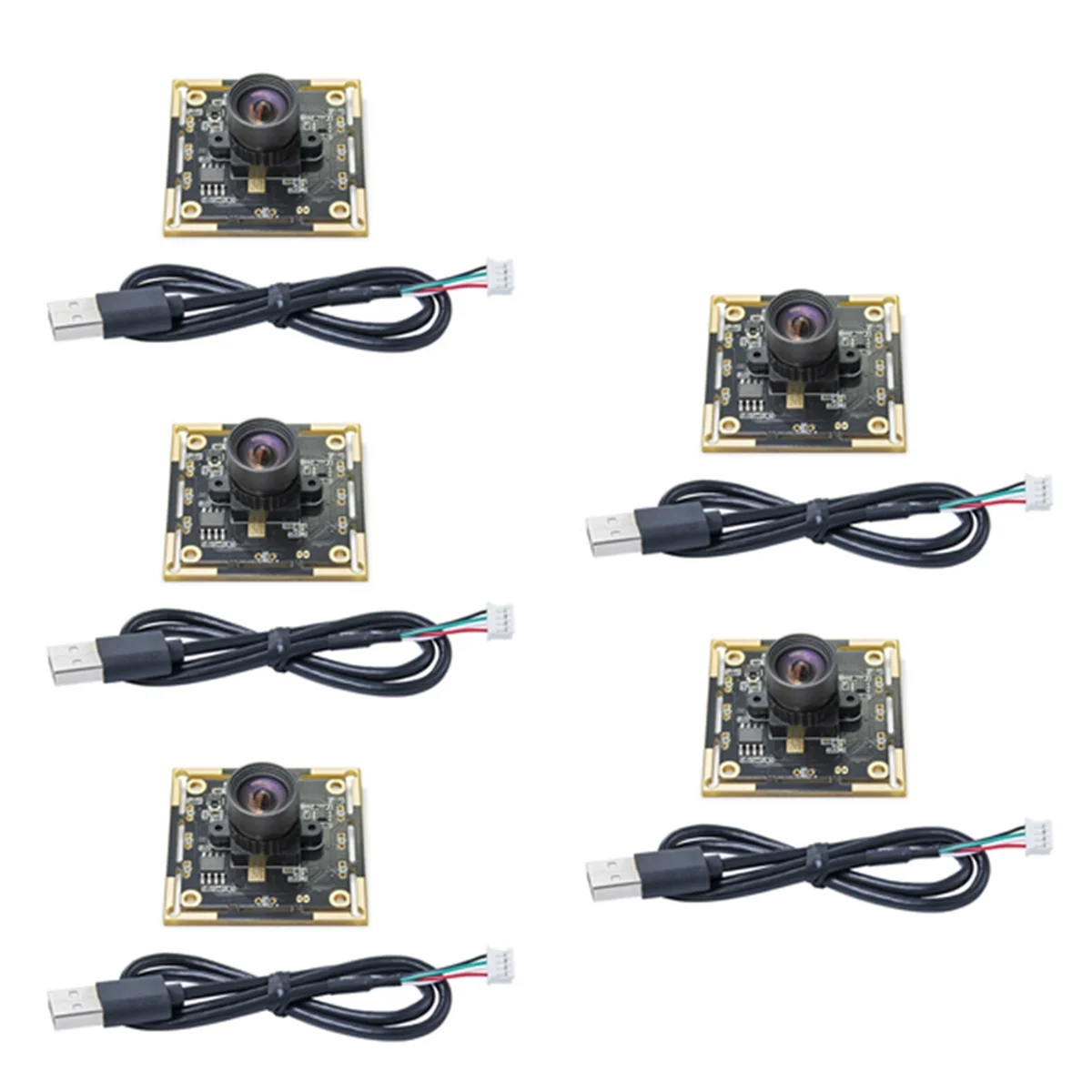 Top Sale 5PCS OV9732 Camera Module 1MP 1280x720 30fps USB Free Driver Manual Focus with 0.5 Meter Cable for WinXP/7/8/10