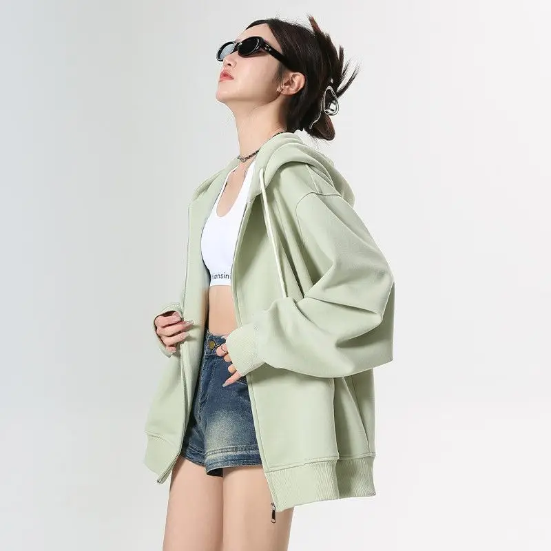 Unisex Hoodie Cardigan 2026 New Spring Autumn Loose Slimming Cozy Trendy Top Free Shipping Dropship