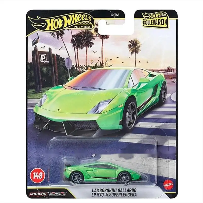Hot Wheels Cars PREMIUM BOULEVARD Lamborghini Gallardo LP 570-4 1/64 Metal Diecast Model Collection Toy Vehicles GJT68-148