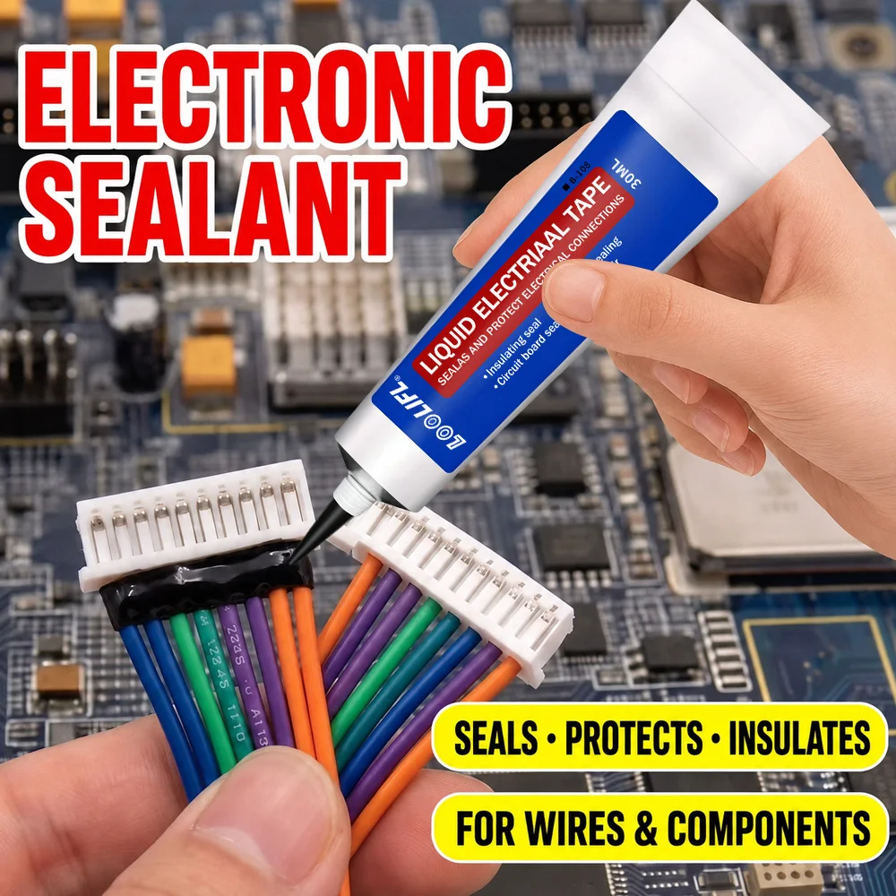 High-Efficiency Insulating Adhesive: Replaces Electrical Tape, Dries Instantly! Designed for Electrical Maintenance and Line Protection, It Is Resistant to High Temperatures, Anti-Aging, and Has Excellent Insulation Pe