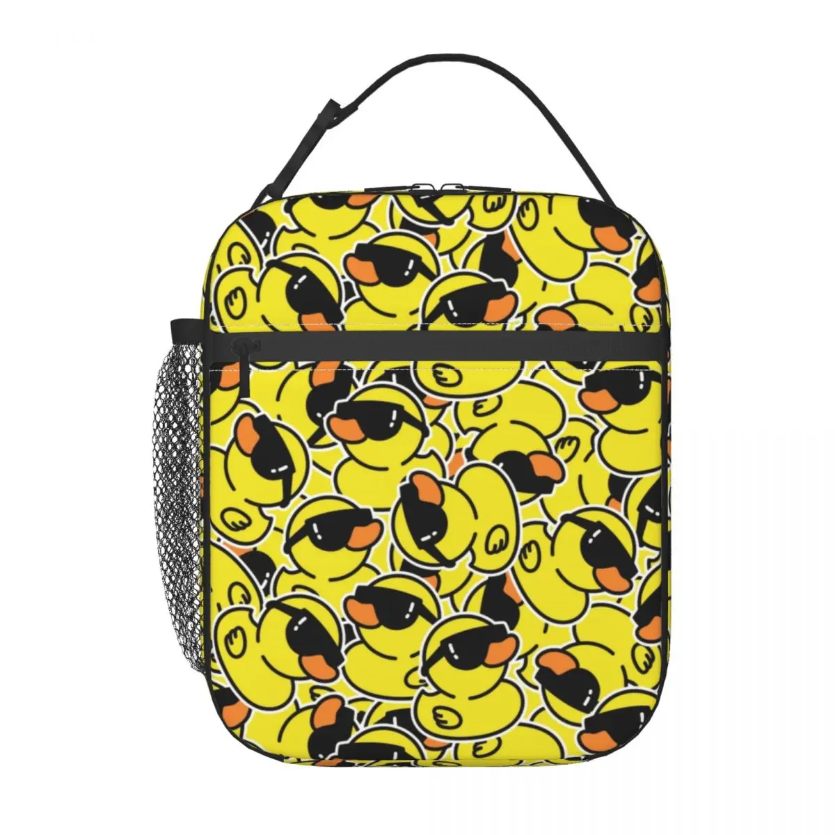 Yellow Cartoon Animal Rubber Duck Resuable Lunch Box Women Waterproof Thermal Cooler Food Insulated Lunch Bag Children Student